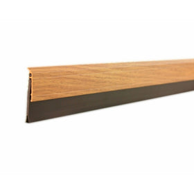 MD Building Products 43153 2-5/8-Inch by 36-Inch Deluxe Aluminum and Vinyl Door Sweep in Oak