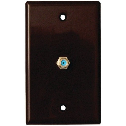 Datacomm 32-2024-BR 2.4 GHz Coax Wall Plate (Brown)