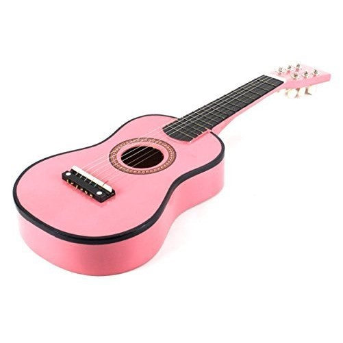 23 Inch Pink Acoustic Toy Guitar for Kids - & DirectlyCheap(TM) Translucent Blue Medium Guitar Pick