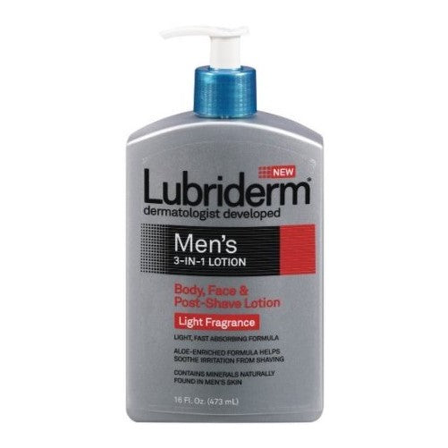 Lubriderm Lot Mens 3In1 Scentd 16 Oz