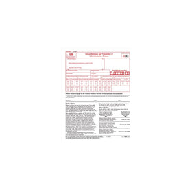 IRS Approved 1096 Laser Transmittal/Summary Red Form - 5 Pack