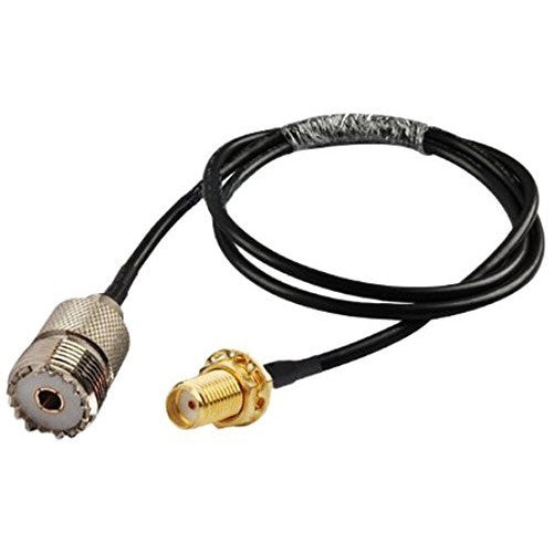 MPD Digital RG58U-SO239-SMA-FEMALE-18IN RG-58 Jumper/Adapter for UHF Base and Mobile Antennas SMA Female to UHF SO-239 Female Connectors