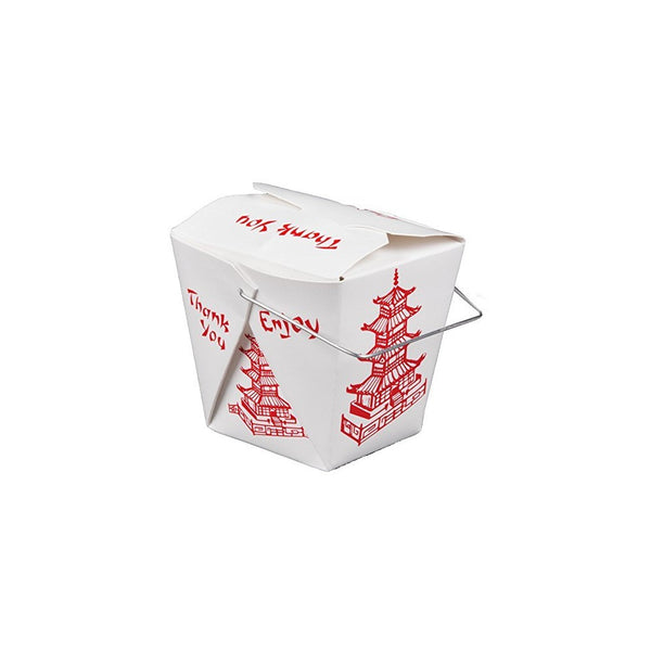 Pack of 15 Chinese Take Out Boxes PAGODA 32 oz / Quart Size Party Favor and Food Pail