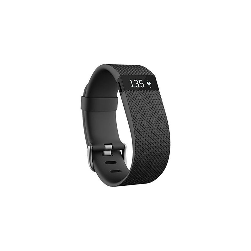 Fitbit Charge HR Wireless Activity Wristband (Black, Large (6.2 - 7.6 in))