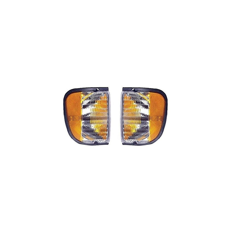 Fits 92 - 07 Ford Full Size Van E150 E250 E350 Cornerlight Cornerlamp Pair Set Driver and Passenger E Series
