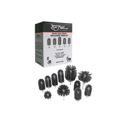 Bar Maid BRS-1722 Brush Set - Electric Glass Replacement Brush
