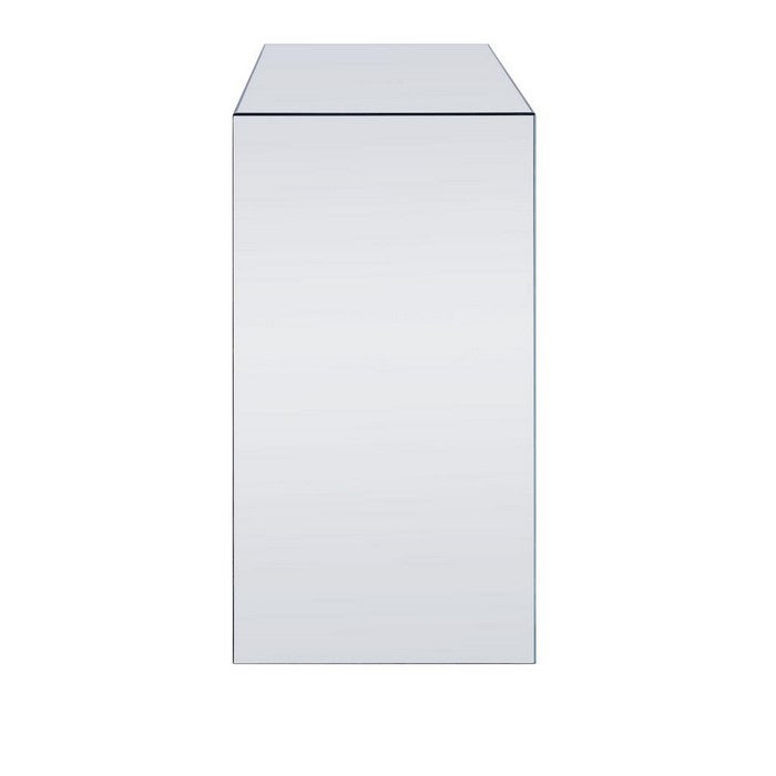 Wood and Mirror Cabinet with Three Drawers, Clear