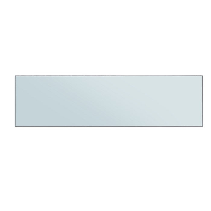 Wood and Mirror Electric Fireplace with Faux Crystal Dusted Face, Clear and Black