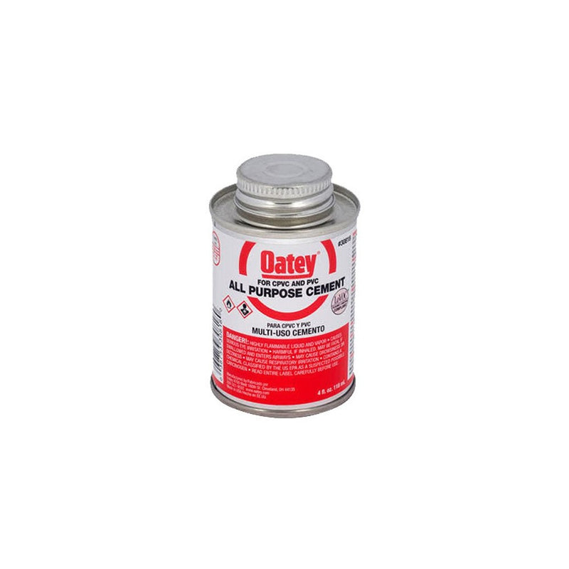 Oatey 30818 4-Ounce All Purpose Cement, Milky Clear