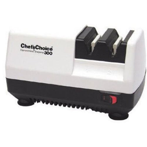 Chef'sChoice 300 Diamond Hone Knife Sharpener, 2-Stage, White