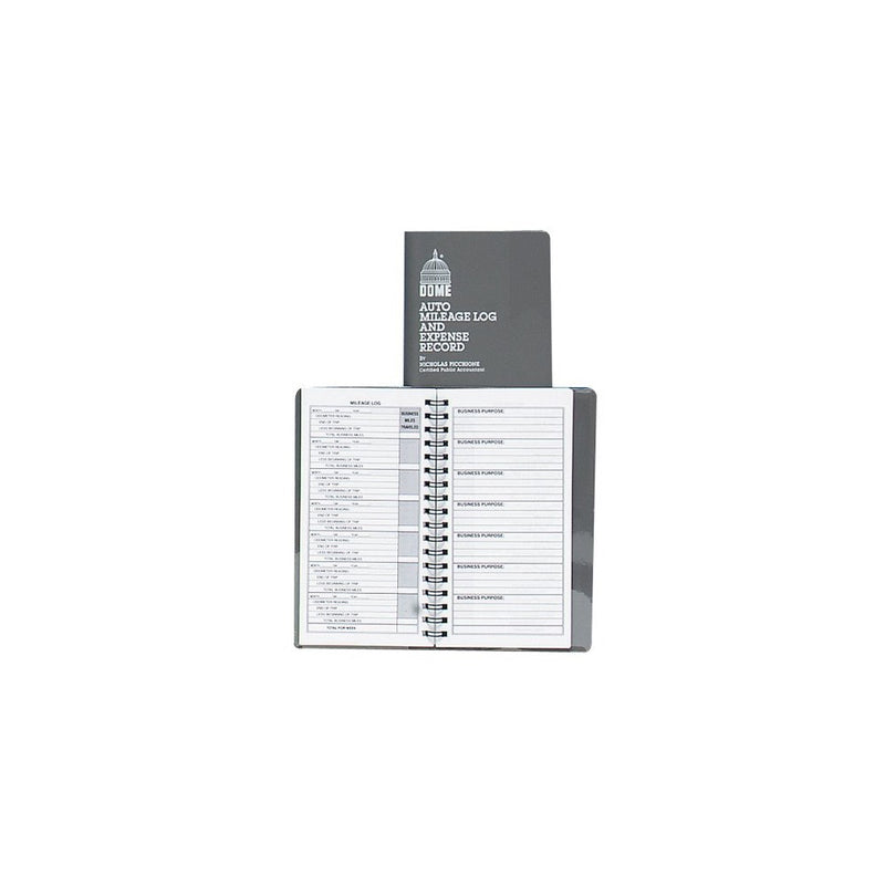 Dome 750 Mileage Log/Expense Record, 3.5 x 6.5 Inches, Logs 324 Trips (DOM750)