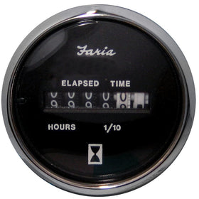 Chesapeake Black Stainless Steel Hour Meter