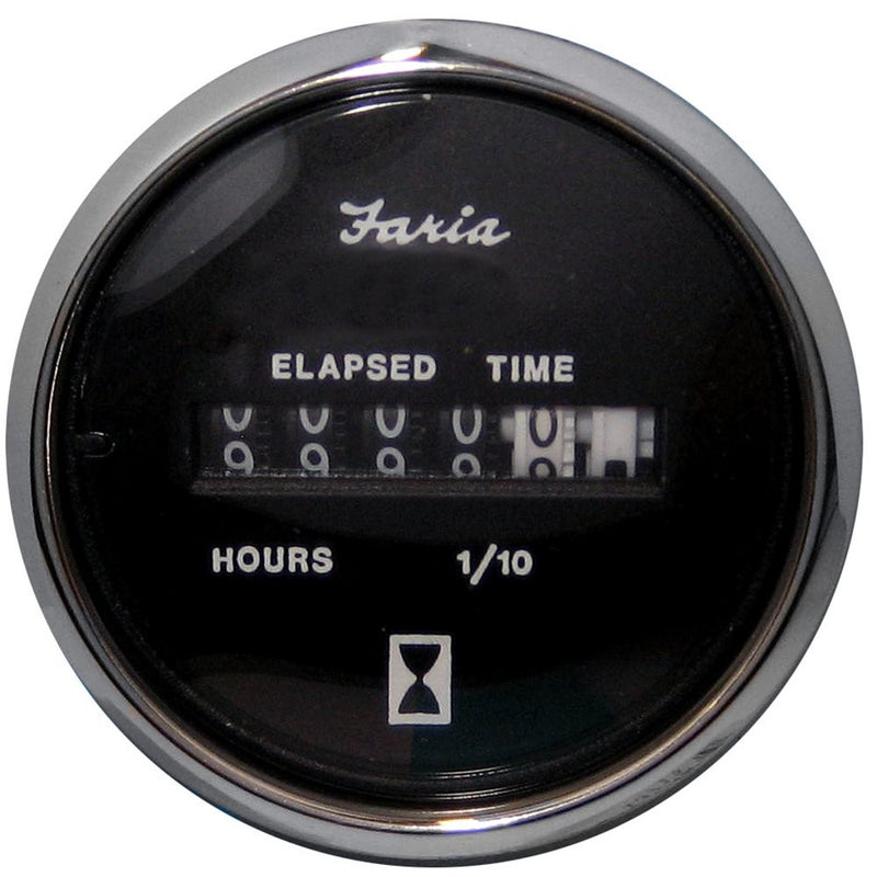 Chesapeake Black Stainless Steel Hour Meter