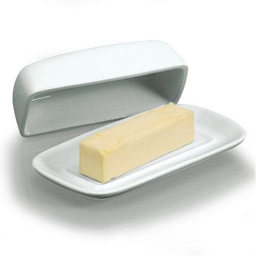 BIA Classic Butter Dish with Cover in White