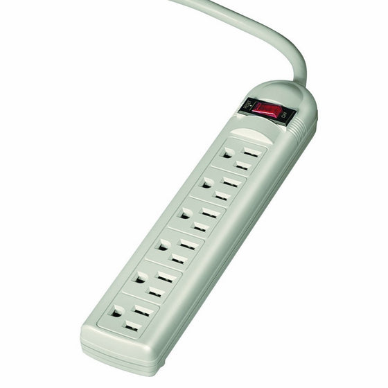 Fellowes 6-Outlet Office/Home Power Strip, 6 Foot Cord - Wall Mountable (99028)