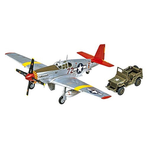 Academy P-51C "Red Tails" with Ground Vehicle