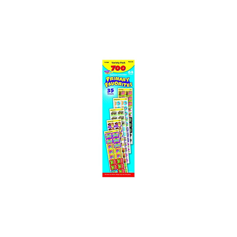 Trend Enterprises Primary Favorites Applause Stickers Variety Pack, 700 per Package (T-47909)