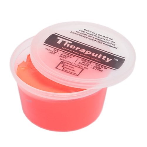CanDo TheraPutty Standard Exercise Putty, Red: Soft, 1 lb
