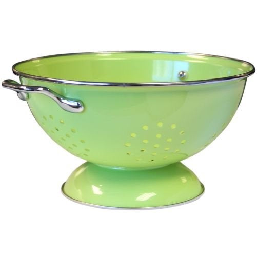 Calypso Basics by Reston Lloyd Powder Coated Enameled Colander, 3 Quart, Lime