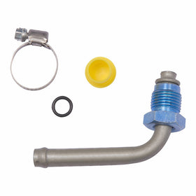 Edelmann 39106 Power Steering Line End Fitting; 16mm Male O-Ring x 3/8 Beaded Tube - 90 degree
