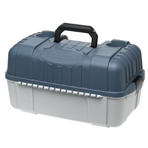 Flambeau Outdoor 2059 7-Tray Hip Roof Classic Tray Tackle Box, Blue/Taupe