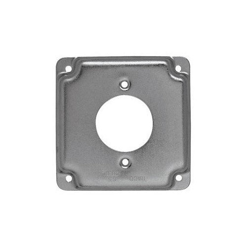 Hubbell-Raco 811C Cast Iron 4" Square Cover 30a Lock, 1.719" Diameter