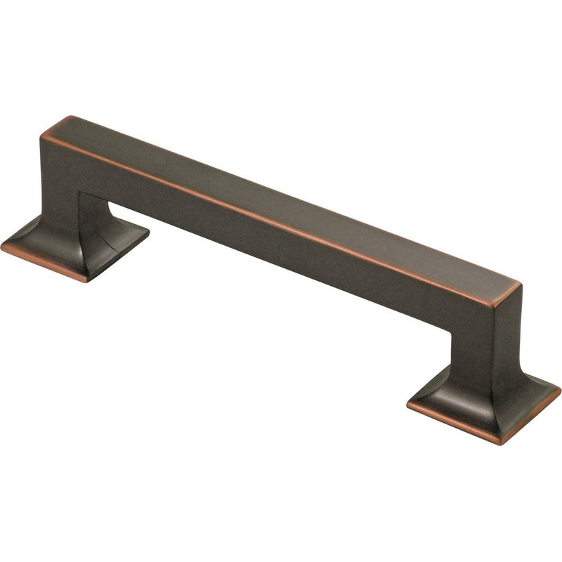 Hickory Hardware P3012-OBH 128mm Studio Collection Pull, Oil-Rubbed Bronze Highlighted