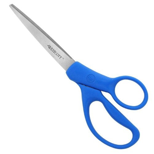 Westcott  All Purpose Preferred Stainless Steel Scissors, 8-Inch, Blue