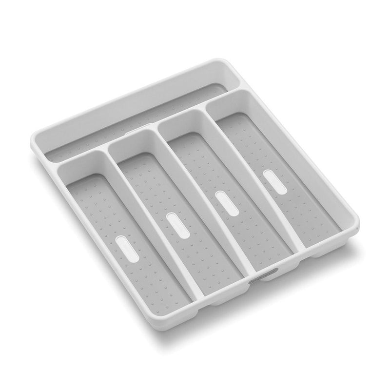 madesmart Classic Small Silverware Tray, White