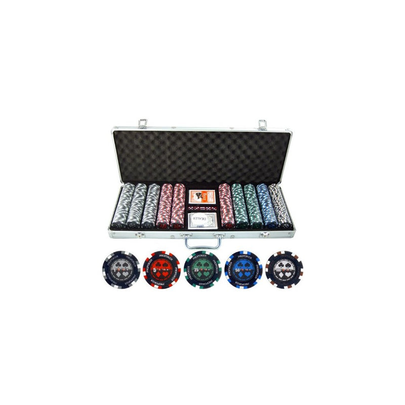 500 Piece Pro Poker Clay Poker Set