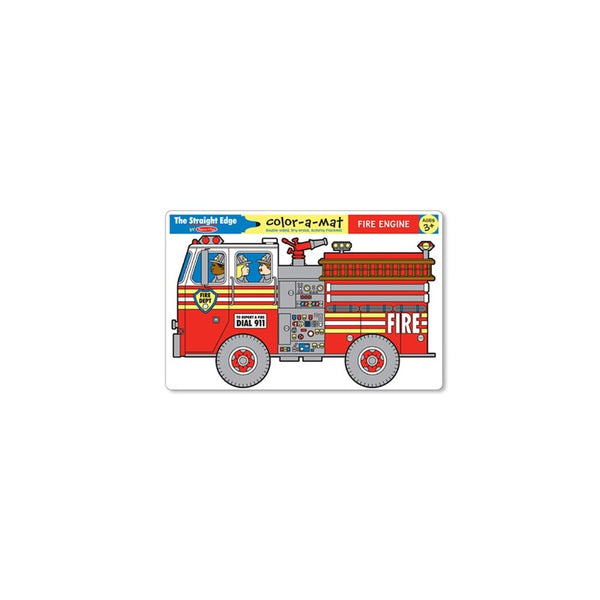 Fire Engine Color-A-Mat