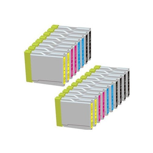 18 Pack. Compatible Cartridges For Brother LC-51. Includes Cartridges for 6 ea LC-51 Black 4ea LC-51 Cyan 4ea LC-51 Magenta 4ea LC-51 Yellow.
