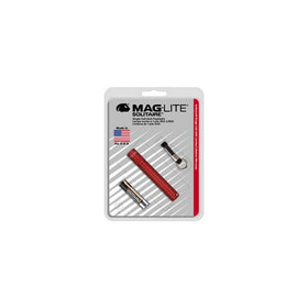 Solitare Mini Mag Flashlight Aluminum 1 Aaa Cell Red
