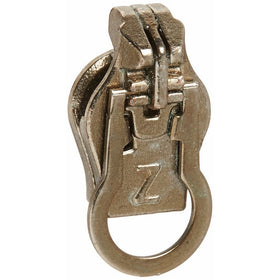 Fix-A-Zipper Size 8 Metal ZlideOn Zipper Pull Replacements, Old Brass