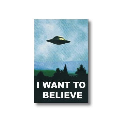 X-Files PosterI Want To BelieveOfficial Fan Club Edition24x36"