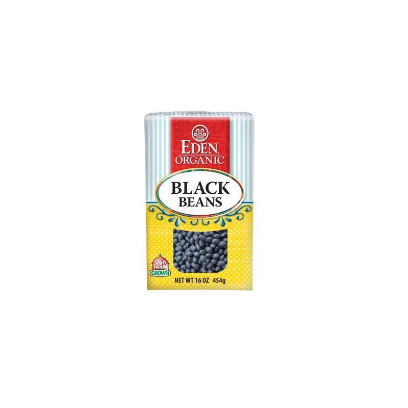 Eden Foods Beans Dry Black Box 16 OZ (Pack of 3)