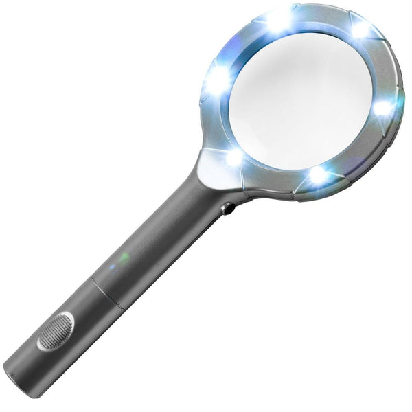 Illumine Hand-held 6 LED High Powered Magnifying Glass