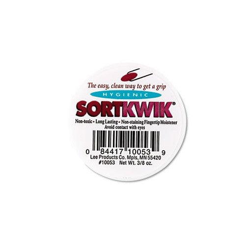 LEE 10053 Sortkwik Fingertip Moisteners, 3/8 oz, Pink, 3/Pack
