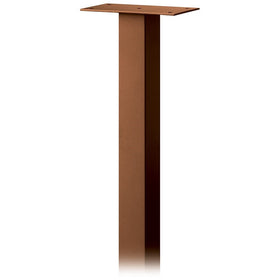 Salsbury Industries 4385D-COP Standard Pedestal In-Ground Mounted for Designer Roadside Mailbox, Copper