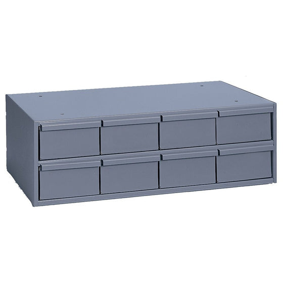 Durham 003-95 Gray Cold Rolled Steel Storage Cabinet, 22-3/4" Width x 7-3/8" Height x 11-5/8" Depth, 8 Drawer