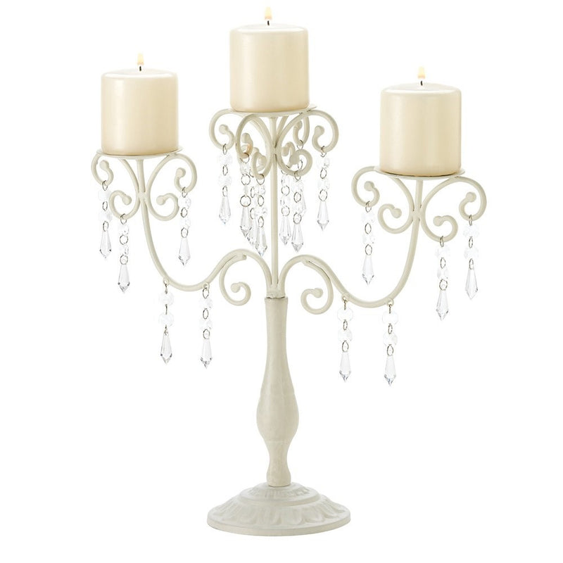 Gifts & Decor Ivory Candelabra Wedding Gift Centerpiece Candle Holder