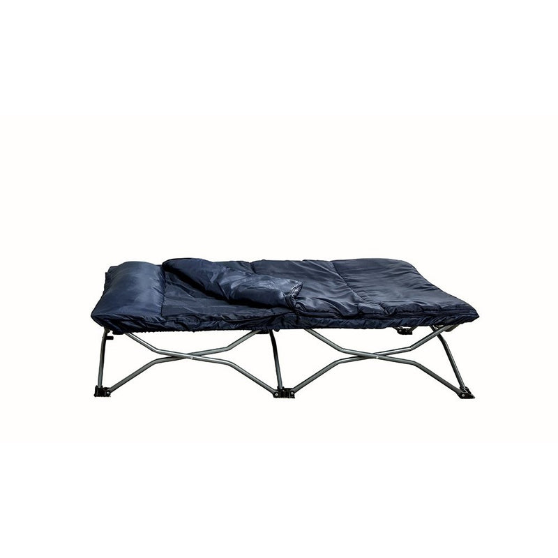 Regalo My Cot Portable Toddler Bed, Includes Sleeping Bag and Travel Case, Navy