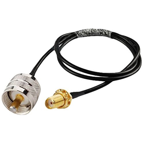 MPD Digital RF coaxial cable SMA female to UHF PL259 male handheld/mobile to base antenna 10FT RG-58 Coax Jumper