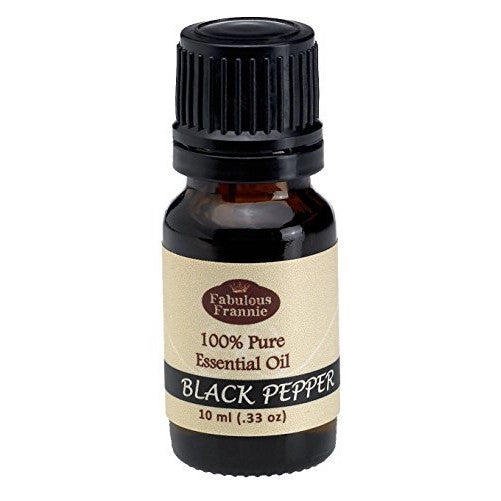 Black Pepper 100% Pure, Undiluted Essential Oil Therapeutic Grade - 10 ml. Great for Aromatherapy!