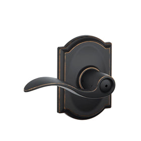 Accents F40 V ACC 716 CAM Camelot Collection Accent Aged Bronze Bed and Bath Lever