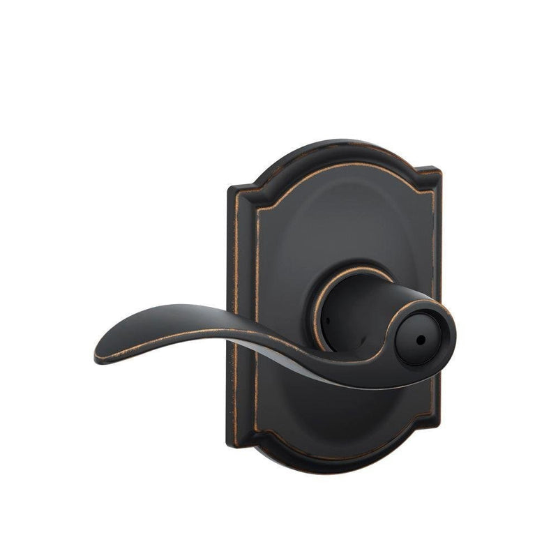 Accents F40 V ACC 716 CAM Camelot Collection Accent Aged Bronze Bed and Bath Lever