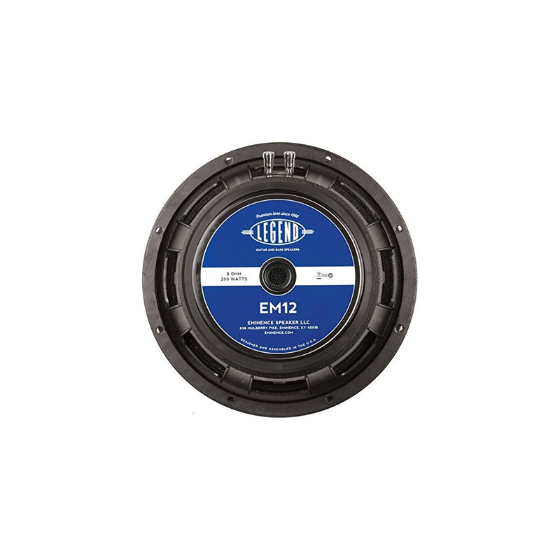 EMINENCE LEGENDEM12 Eminence Legend Guitar Legend EM12 12" Lead/Rhythm Guitar Speaker, 200 Watts at 8 Ohms