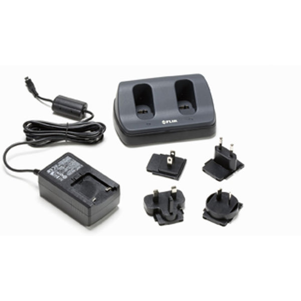 FLIR Stand-Alone 2-Bay Battery Charger for E4, E5, E6, E8 Thermal Cameras