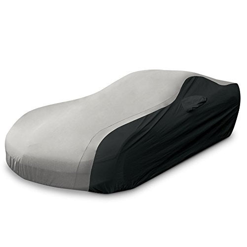 C6 Corvette Ultraguard Car Cover - Indoor/Outdoor Protection : Silver/Black