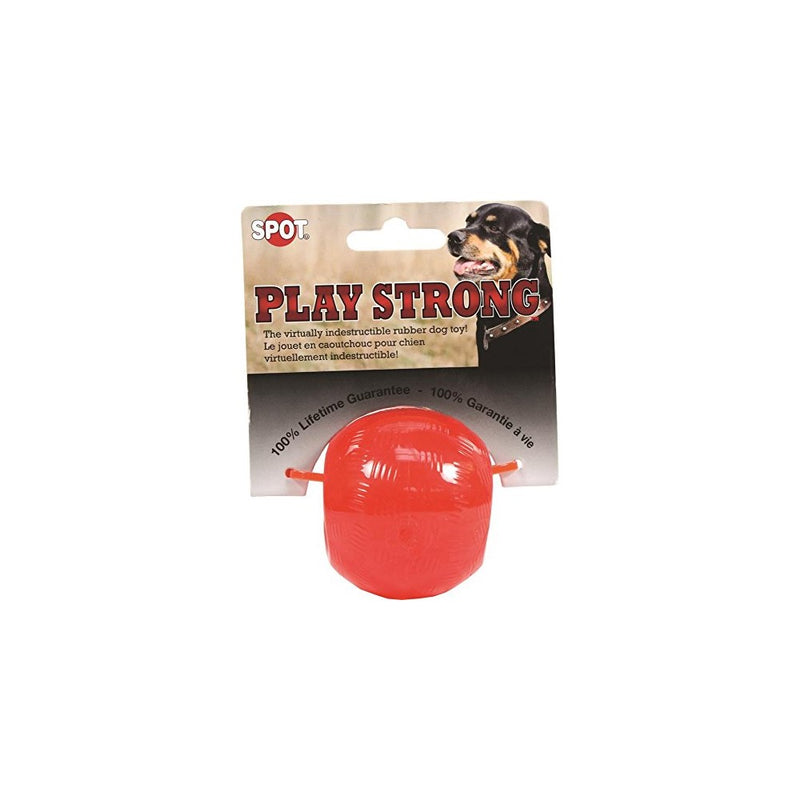 Ethical Pets Play Strong Virtually Indestructible Rubber Ball Dog Toy, 2.5-Inch